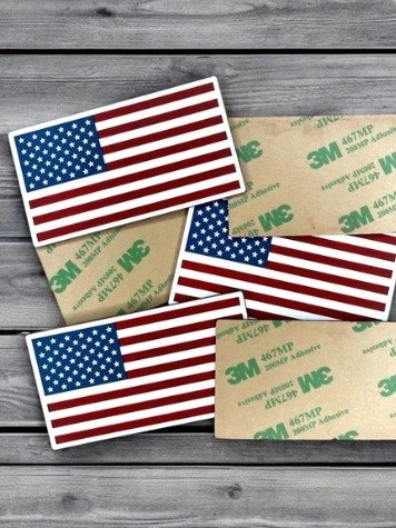Patriotic Self-Adhering American Flag Acrylic – Red, White & Blue product image (1)