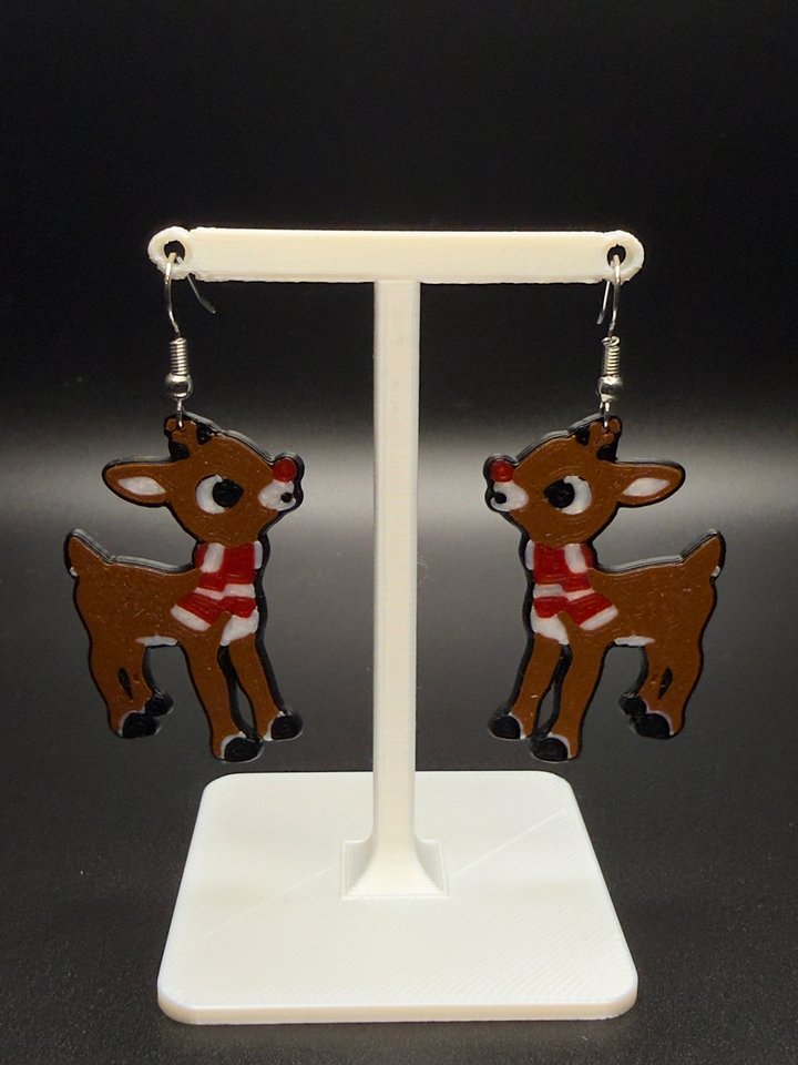Rudolph’s Red-Nose Earrings product image (1)