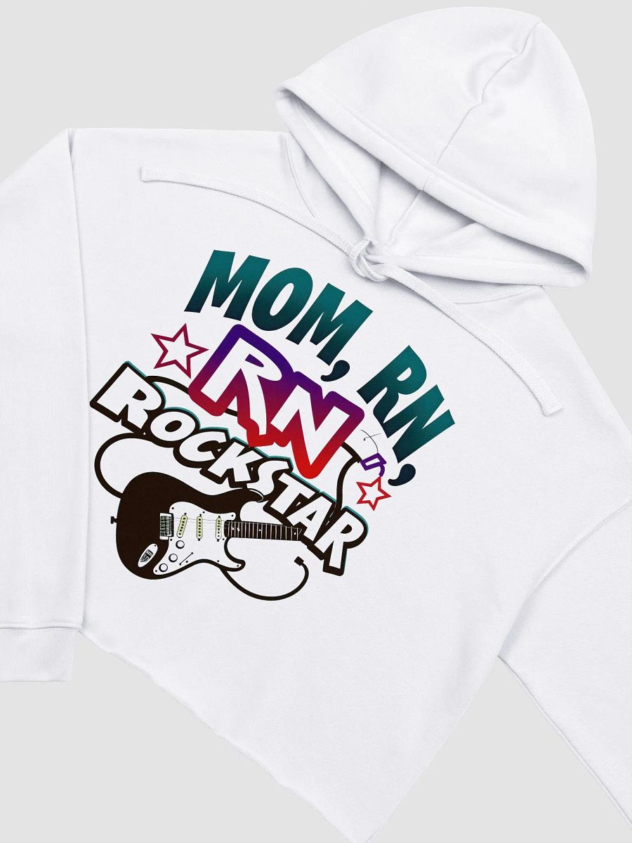 mom Rockstar Nurse Crop Hoodie product image (14)
