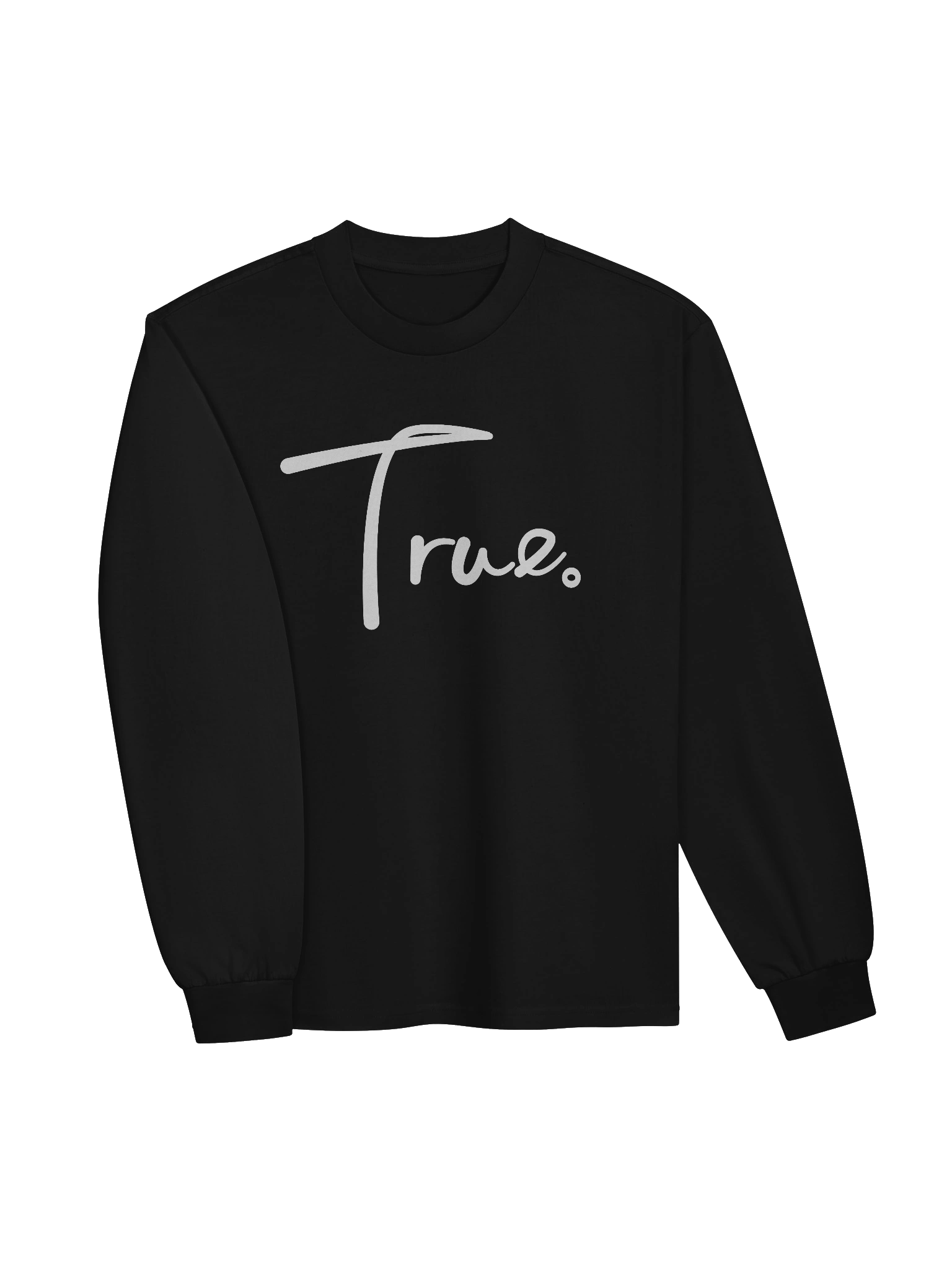 Volume Long Sleeve — in Black + Whisper White (Oversized/Unisex) product image (2)