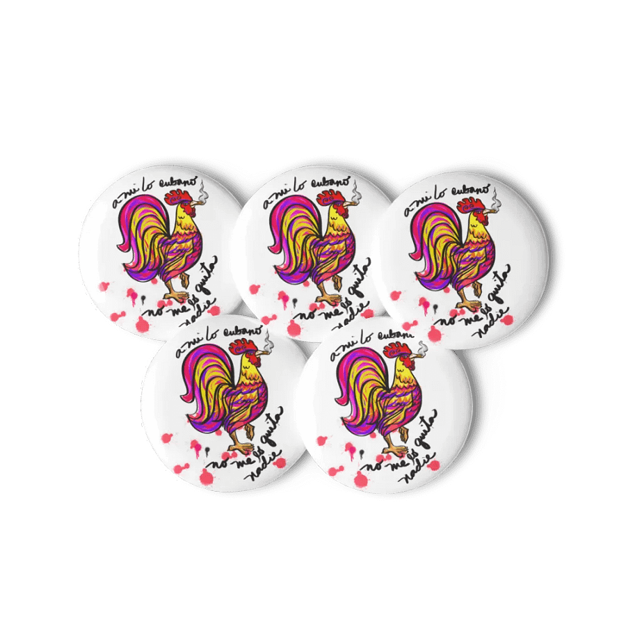 Smokin' Rooster Pin Button Set product image (3)