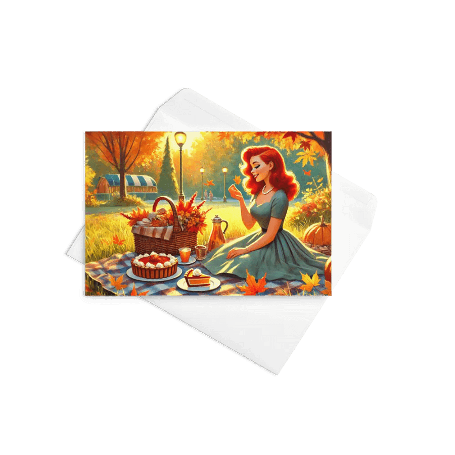 Autumn Picnic Greeting Card product image (11)