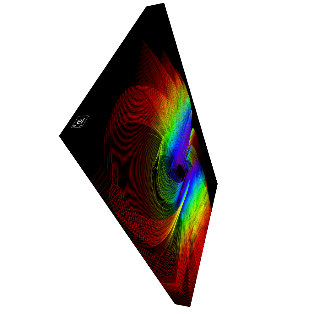 Sparse Spectral Spaceport Sigma - Diffraction Curves Physics Art Canvas Print product image (4)