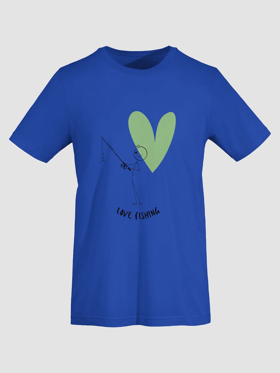 Love Fishing Heart Cartoon Supersoft T-Shirt product image (5)