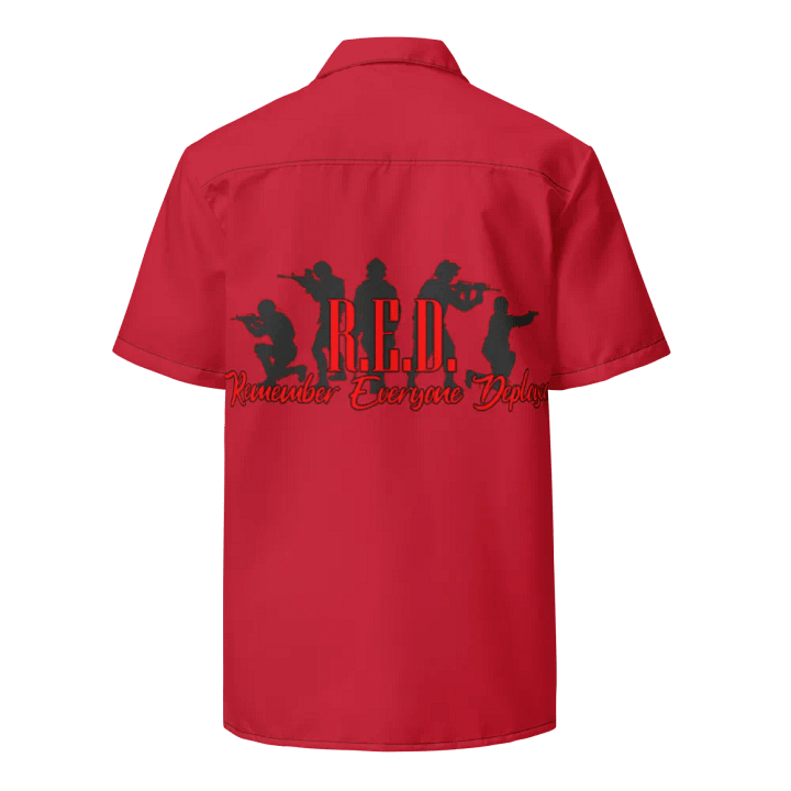 RED Friday Button Up (Red) product image (1)