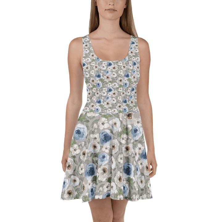 Grey Roses Skater Dress product image (2)
