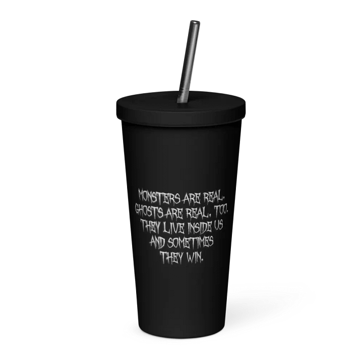 Monsters Are Real Black Tumbler product image (1)
