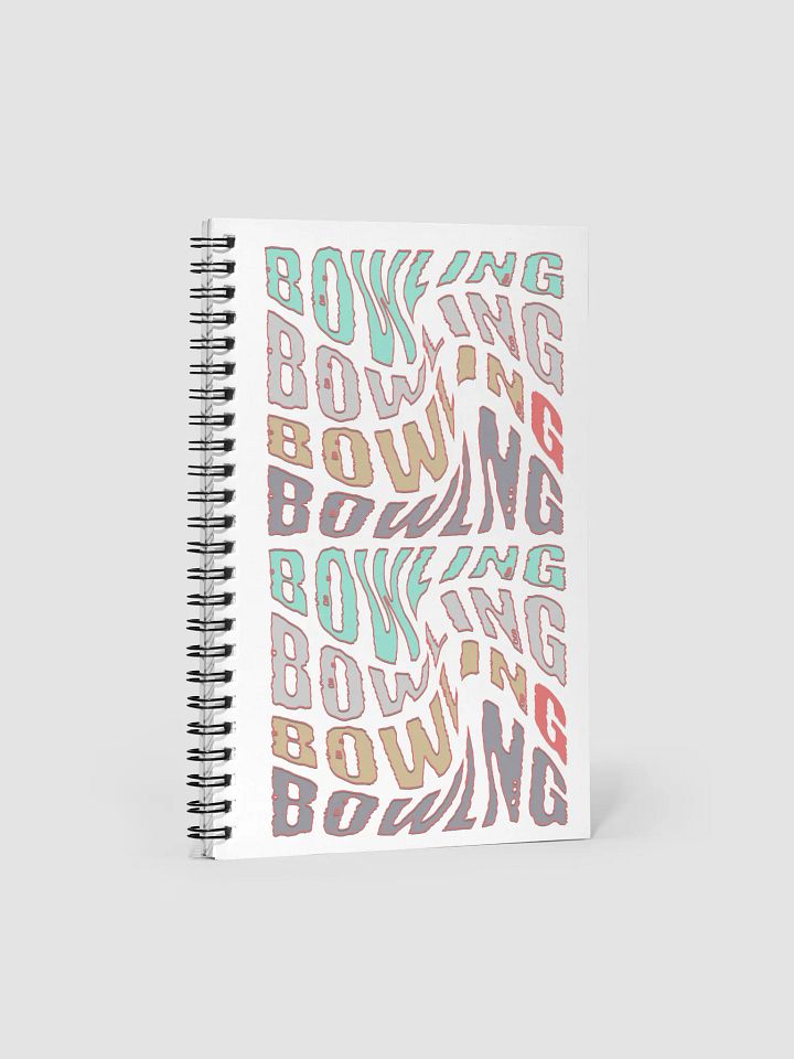 Mess Swirl Bowling Wavy Vibrant Wordplay Notebook product image (1)