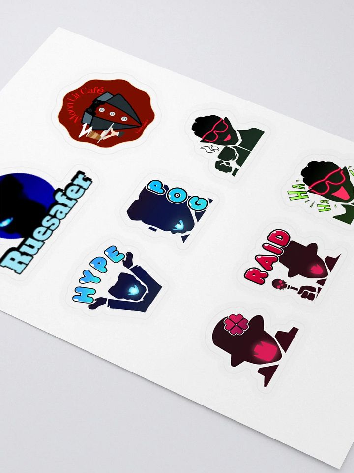 Shadow Emojis & 2 More - Kiss Cut Sticker Sheet with Background product image (2)