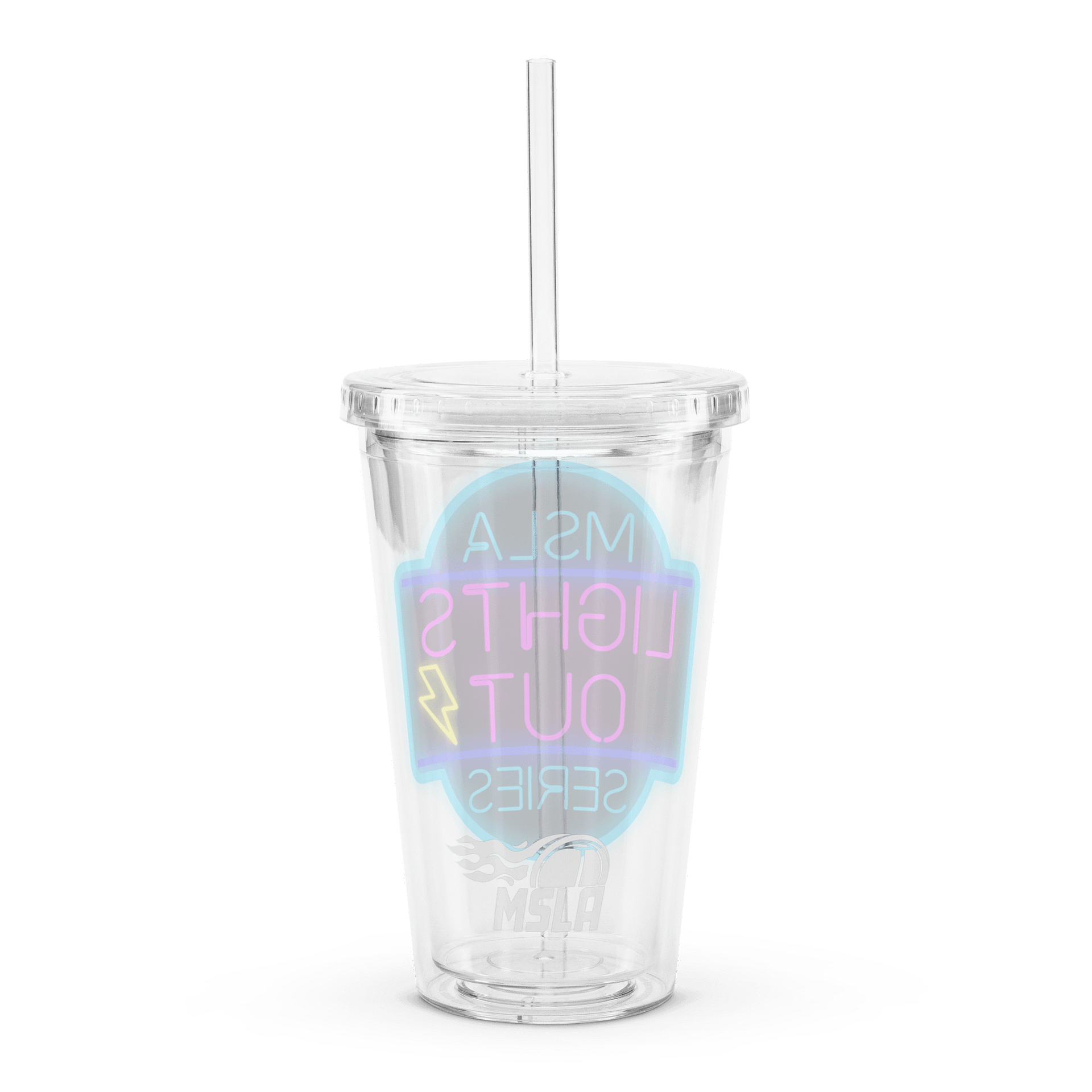 MSLA Lights Out - Double Wall Clear Plastic Tumbler product image (6)