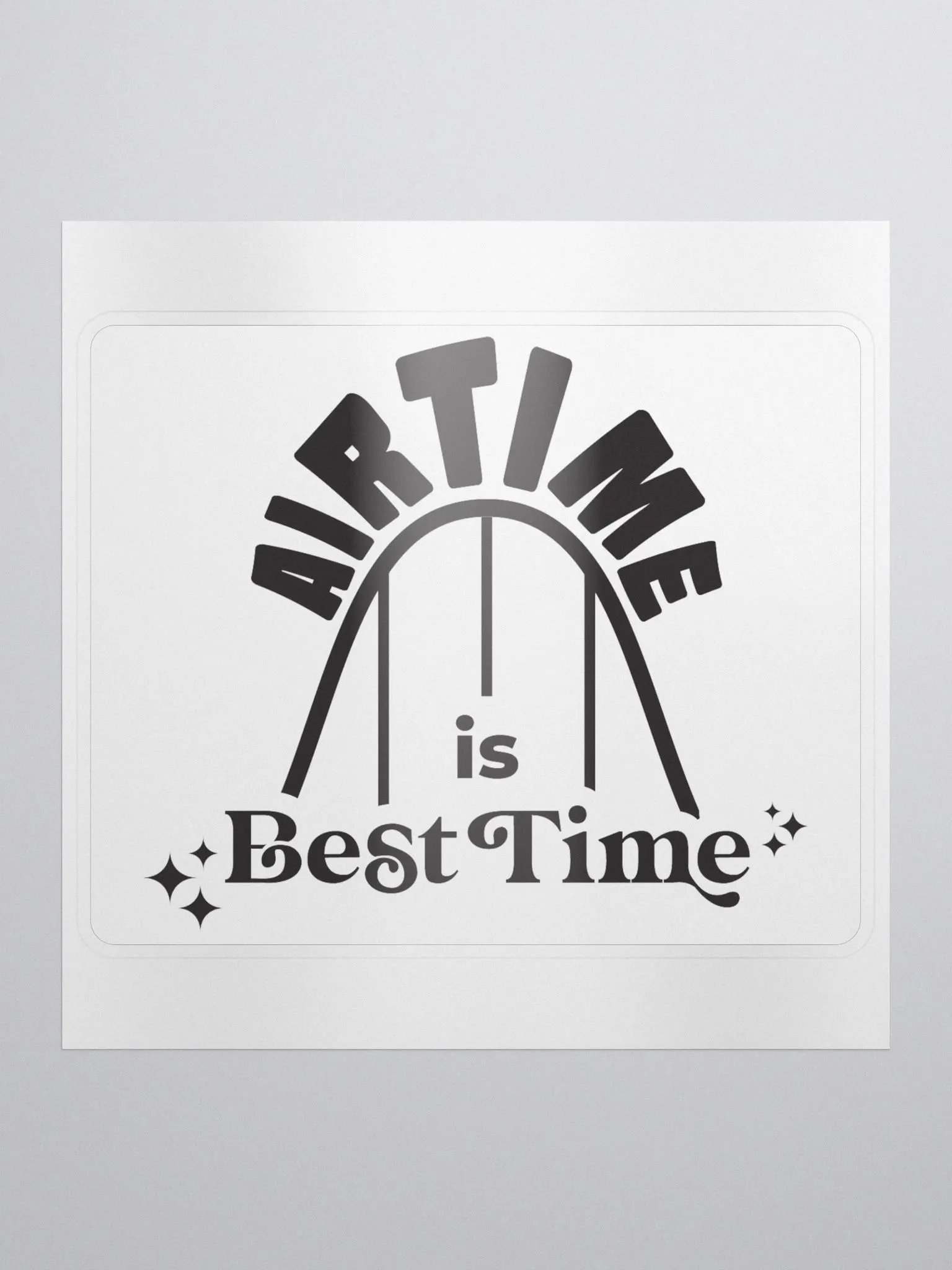AIR TIME IS BEST TIME - sticker product image (1)