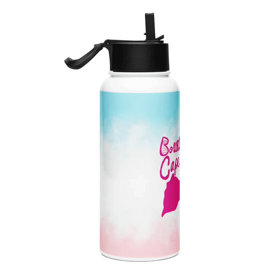 BOURNE to Cape Cod™ | Pink Logo | Stainless Steel Water Bottle | Iconic Pink, White & Blue product image (2)