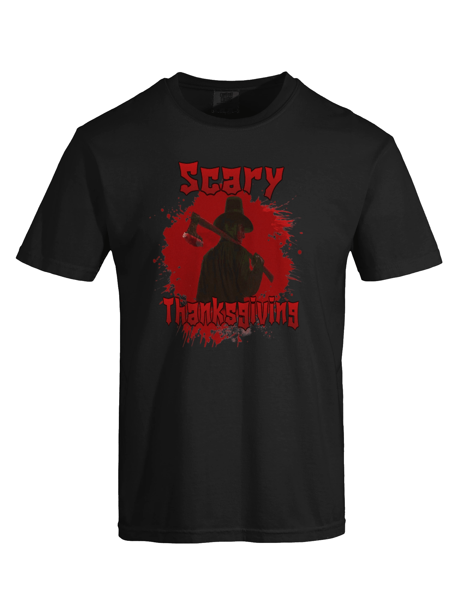 Scary Thanksgiving Axe Blood Splatter T-Shirt product image (45)