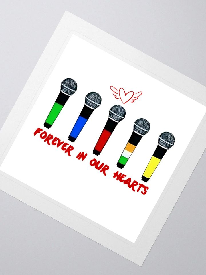 1D Liam Payne Tribute Stickers, 1D Microphone Decal, In Memory of Fan Gift, Laptop Sticker, Water Bottle Decal, 1D Scrapbook product image (2)