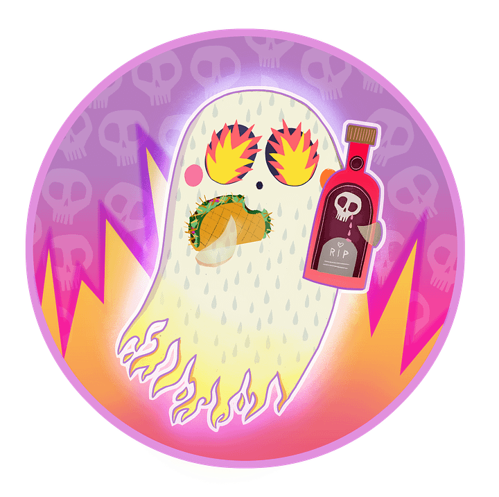 Pastel Little Ghost Hot Sauce Taco - Ceramic Mug product image (21)