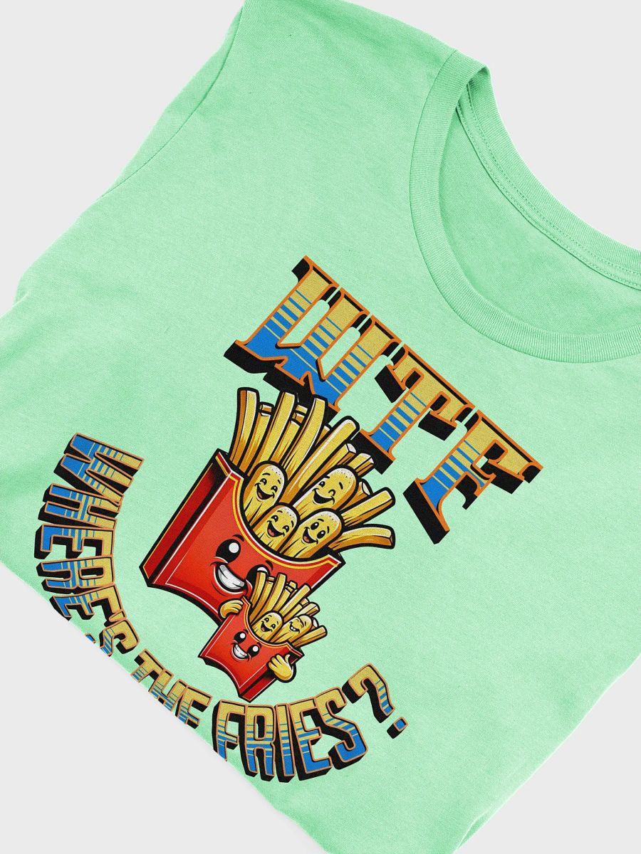 WTF Wheres The Fries Cartoon T-Shirt product image (30)
