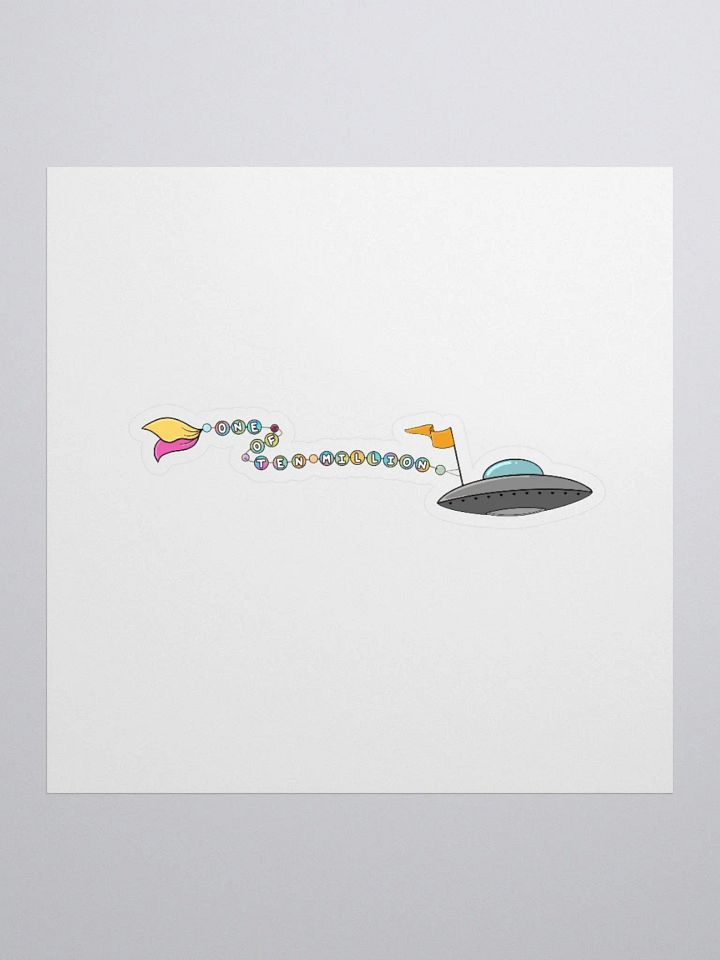One of Ten Million Sticker product image (1)