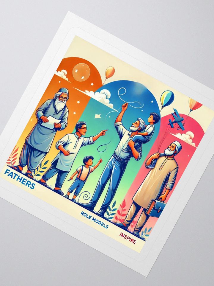 Inspiring Fathers Kiss Cut Stickers product image (4)