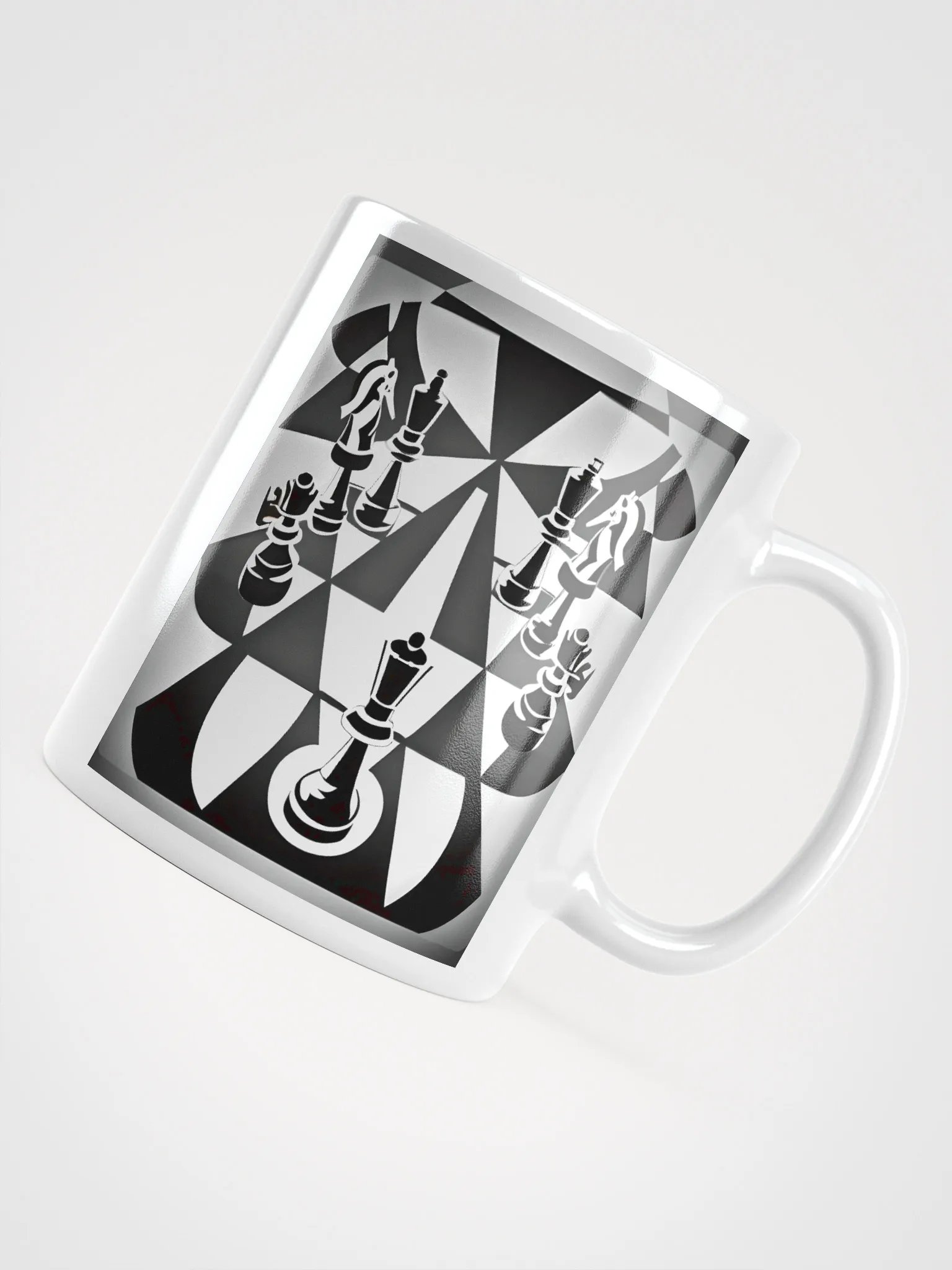 Chess Sigma White Glossy Mug product image (4)