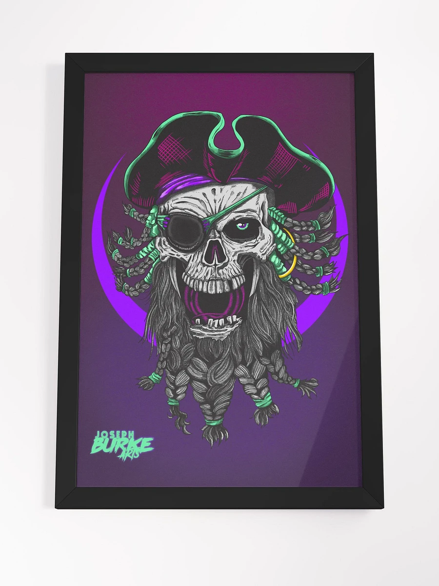 Synth-Pirate Hand Drawn Print Framed Art product image (4)