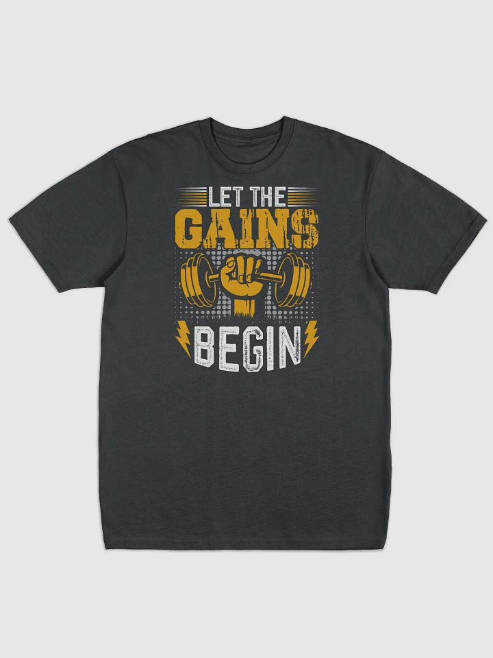 GAINS Fist Barbell Men's Tee product image (1)