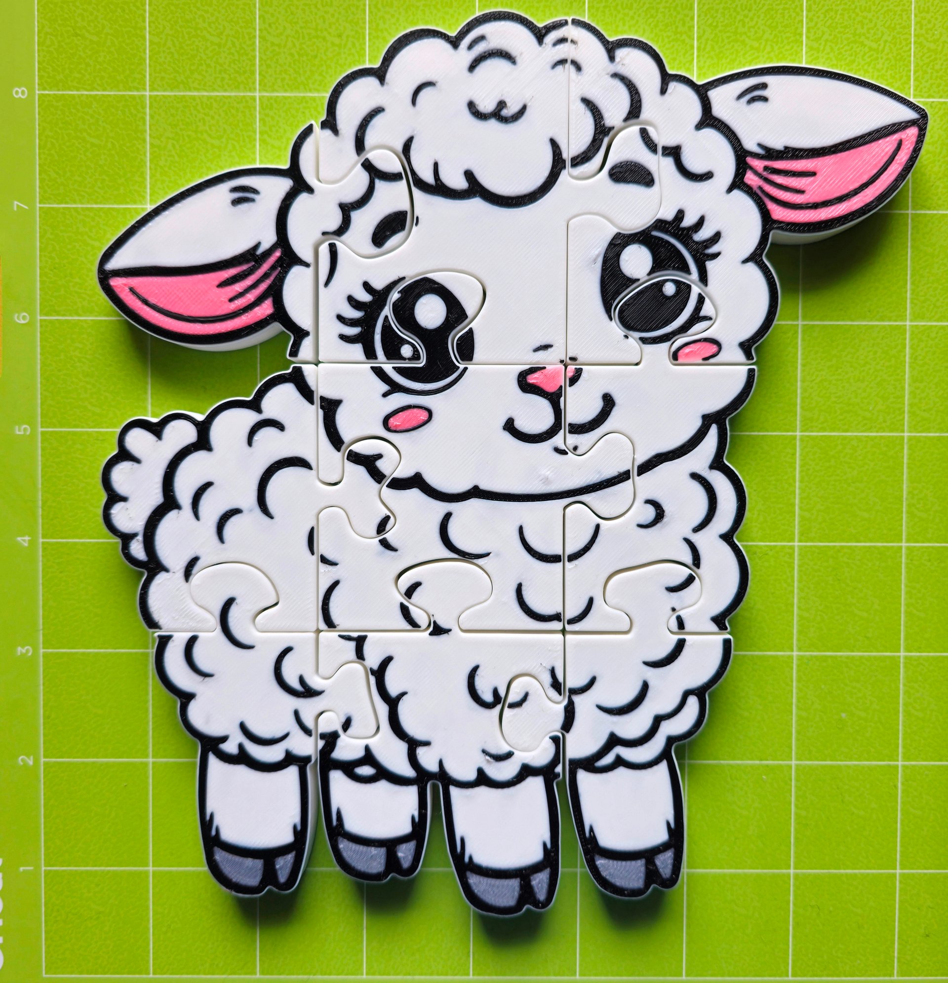 Lamb 3D Printed Jigsaw Puzzle – A Woolly Fun Challenge for Kids! product image (4)