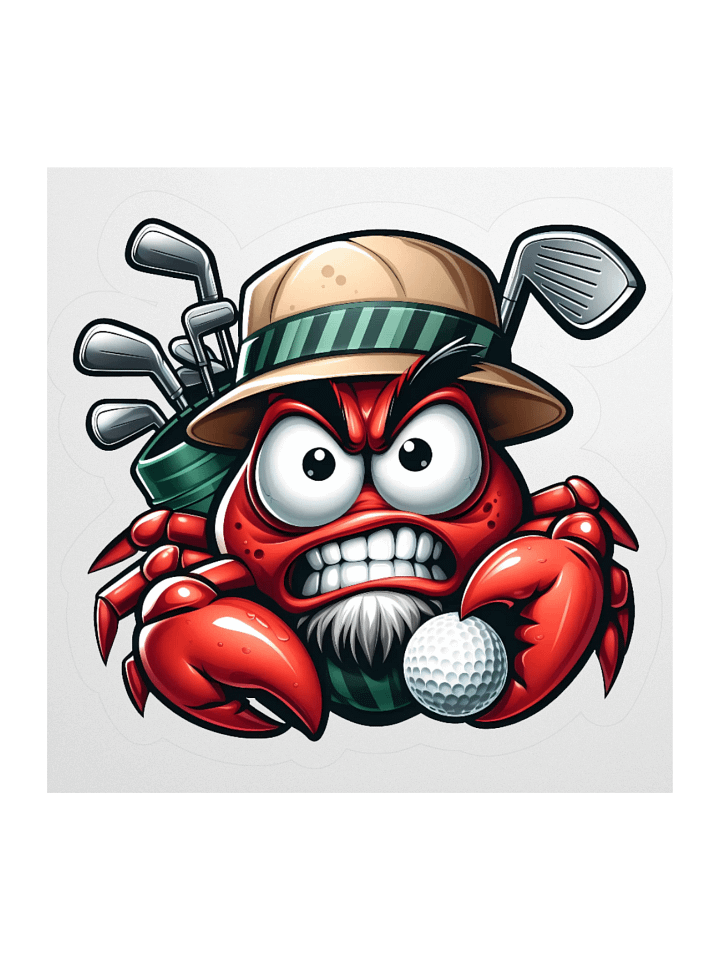 Crabby Golfer Sticker product image (1)
