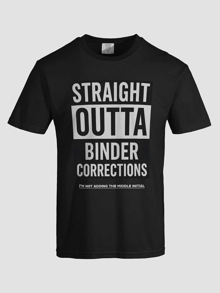 Straight Outta Binder Corrections Shirt product image (43)