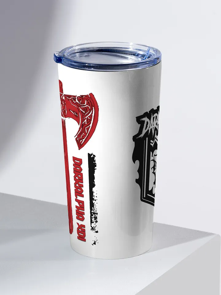 DarkAlpha_xDi American Flag and Logo Stainless Steel Tumbler product image (1)