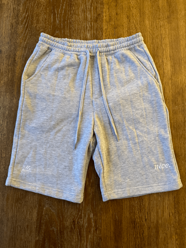 Nice. Embroidered Sweatshorts (Grey) product image (1)