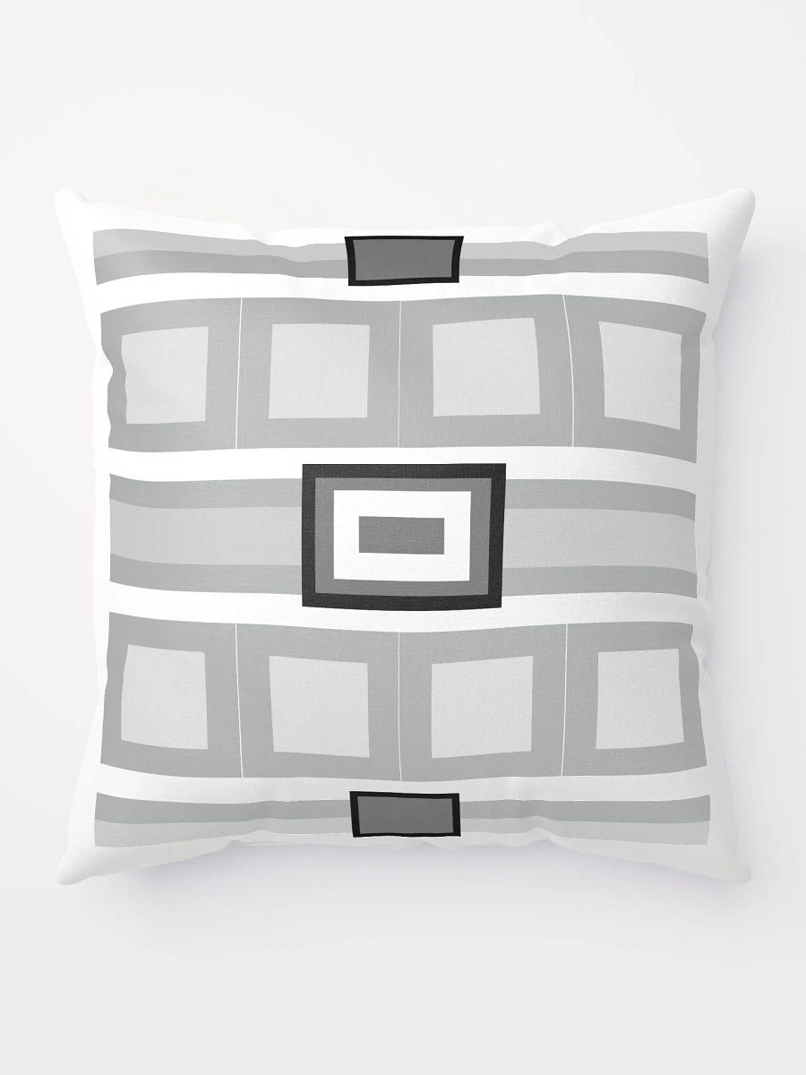 Gray and White Geometric Modern Throw Pillow 2 product image (9)
