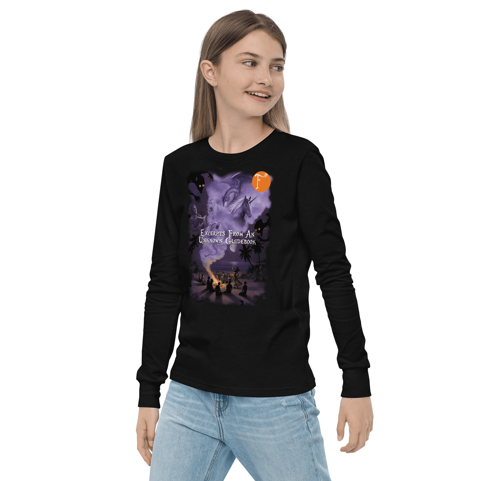 Excerpts from an Unknown Guidebook - Bella+Canvas Youth Long Sleeve T-Shirt product image (3)