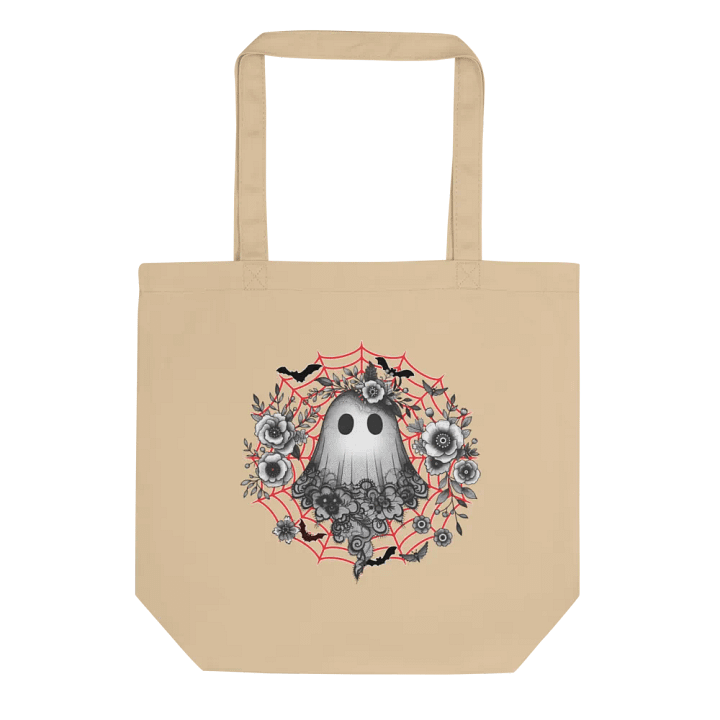 Lacey Ghost Whimsical Veiled Eco Tote product image (1)