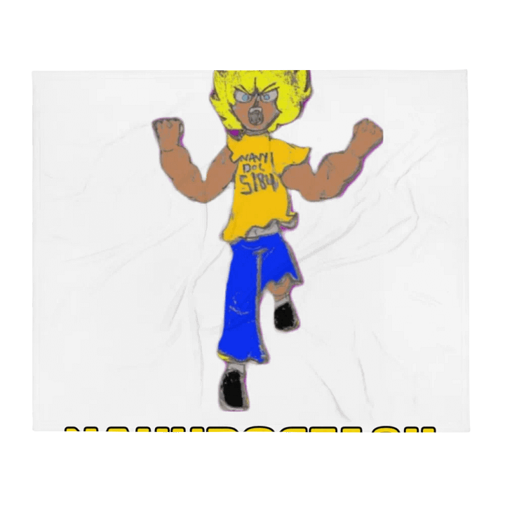 NavyDoc5184 Super Saiyan Throw Blanket product image (2)