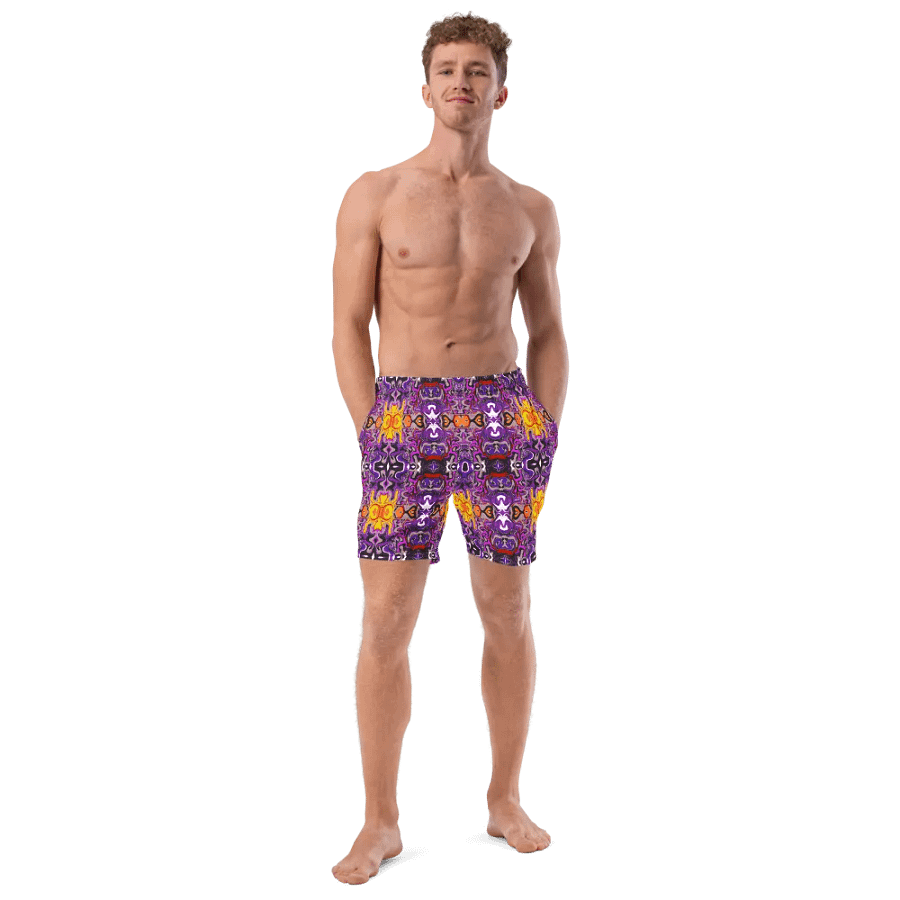 African Inspired Symmetry Design Swim Trunks product image (11)