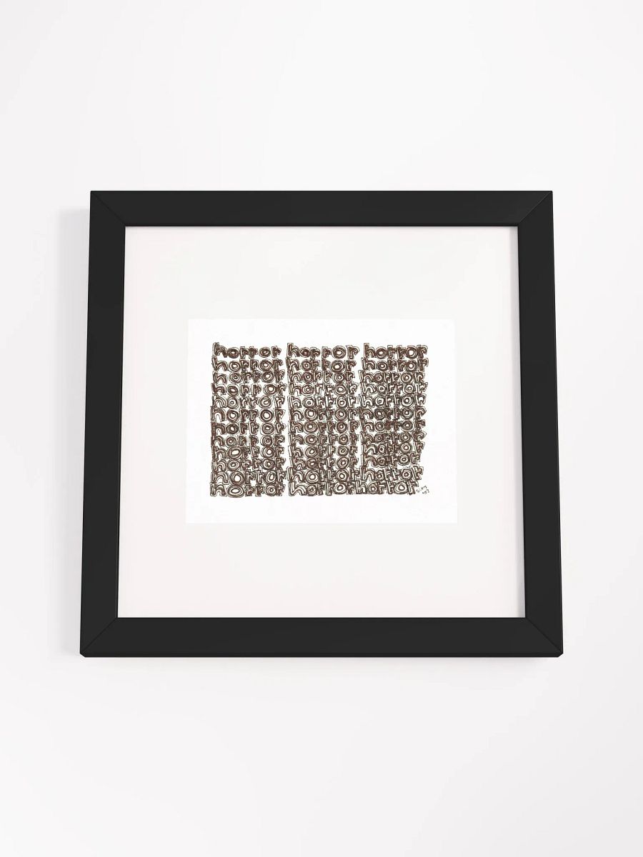 horror Panel Card Print Framed product image (3)