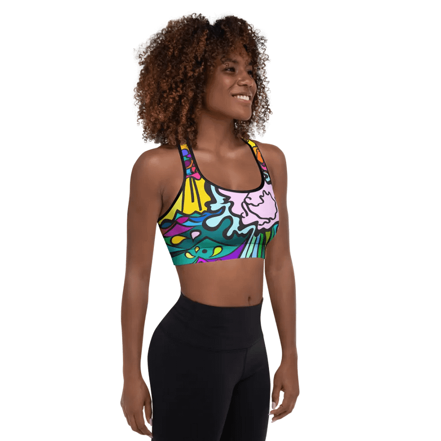 Vivid Flow All-Over Sports Bra - Wave at Sunset product image (9)