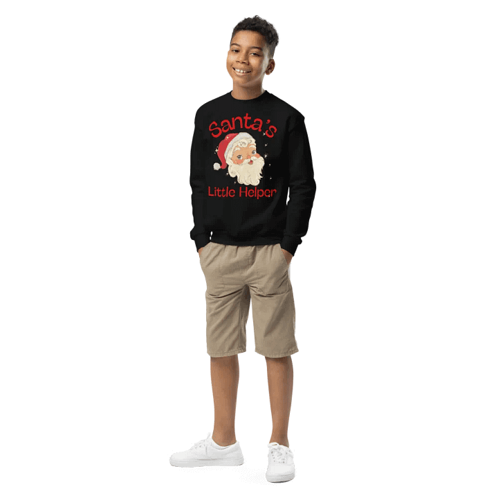 "SANTA'S LITTLE HELPER"Baby Christmas hoodie product image (1)