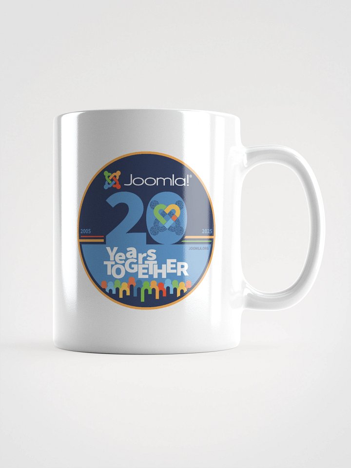 Joomla 20th Anniversary Edition<br /> — White Mug — product image (1)