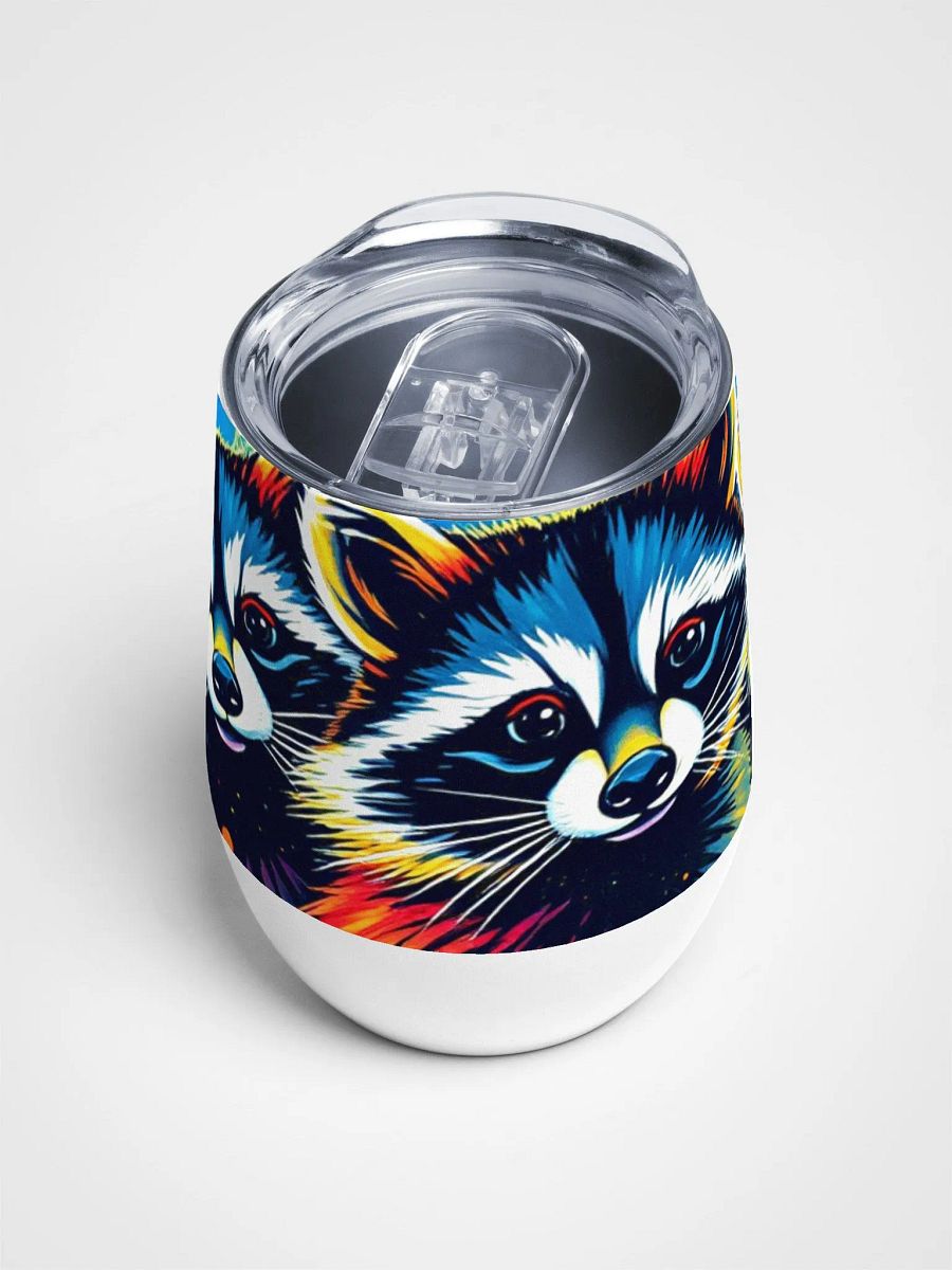 Psychedelic Raccoons Wine Tumbler product image (4)