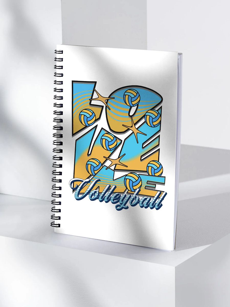 Love Me Volleyball Spiral Notebook product image (1)
