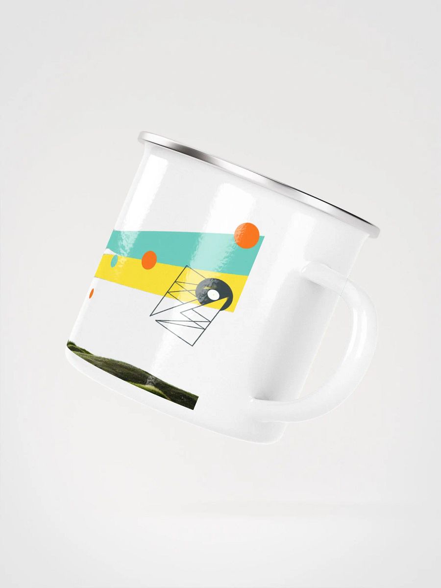 American Prophet by Frank Fonik (Sequential Prophet 5), Techno EDM Enamel Mug product image (4)
