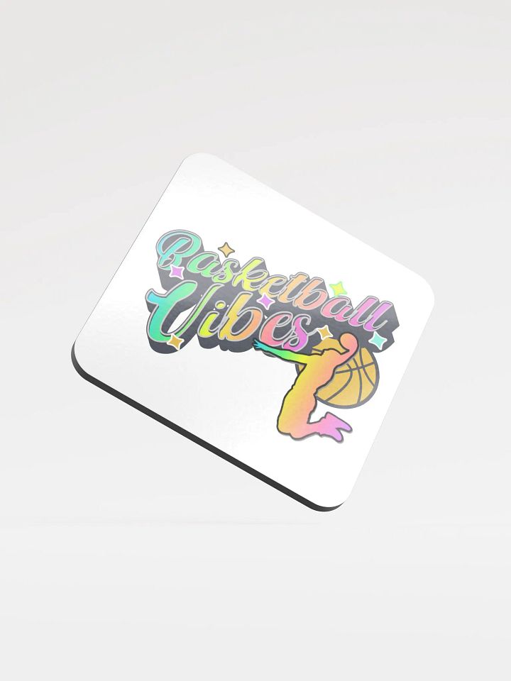 Basketball Vibes Rainbow Vibrant Slam Dunk Coaster Set product image (1)