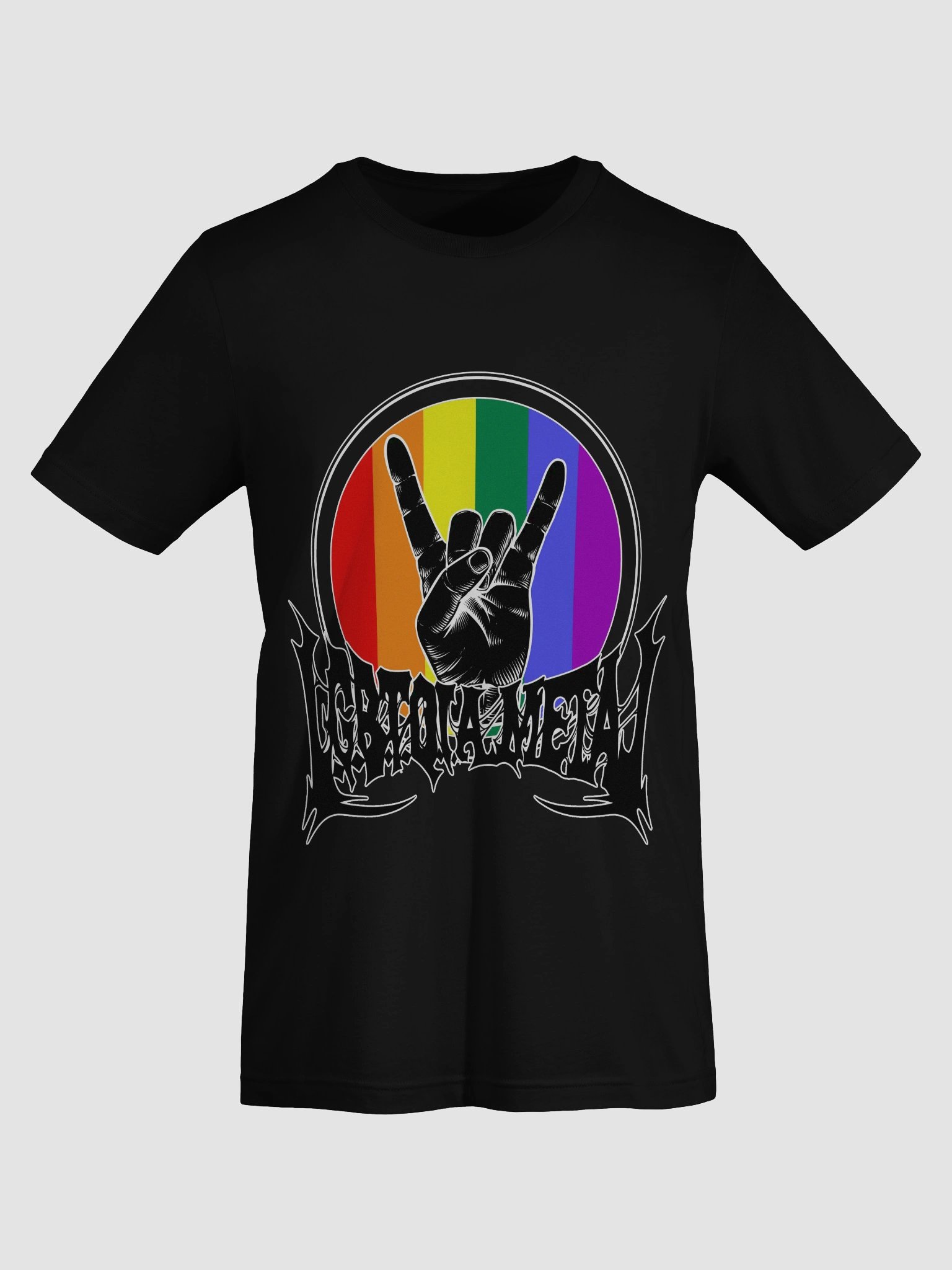 LGBTQIA Rainbow Metal Unisex Shirt product image (7)
