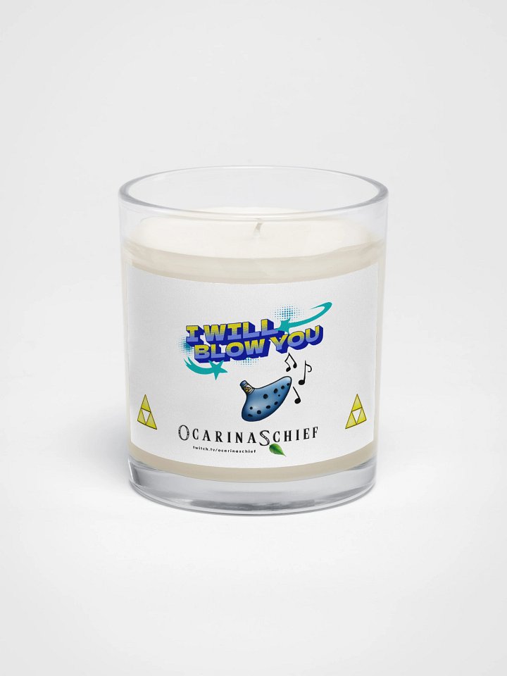 Blow You Soy Wax Candle In A Clear Glass Jar product image (1)