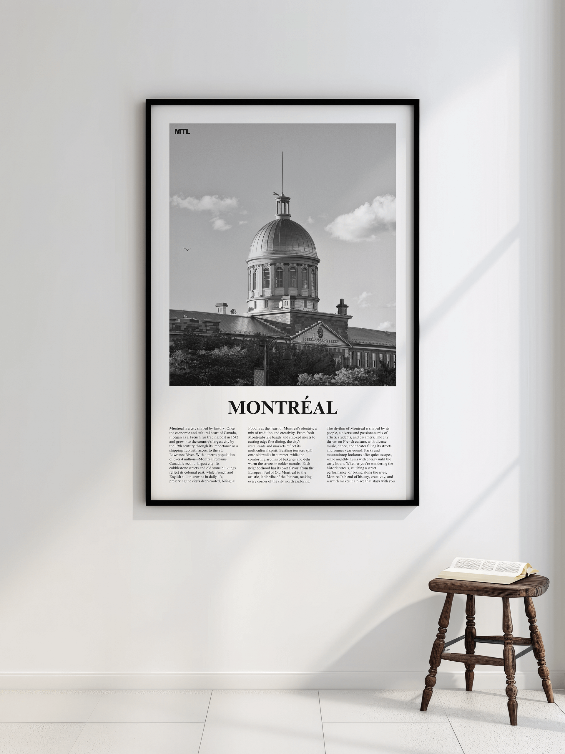 Montreal 03 Newspaper Poster | Framed product image (2)