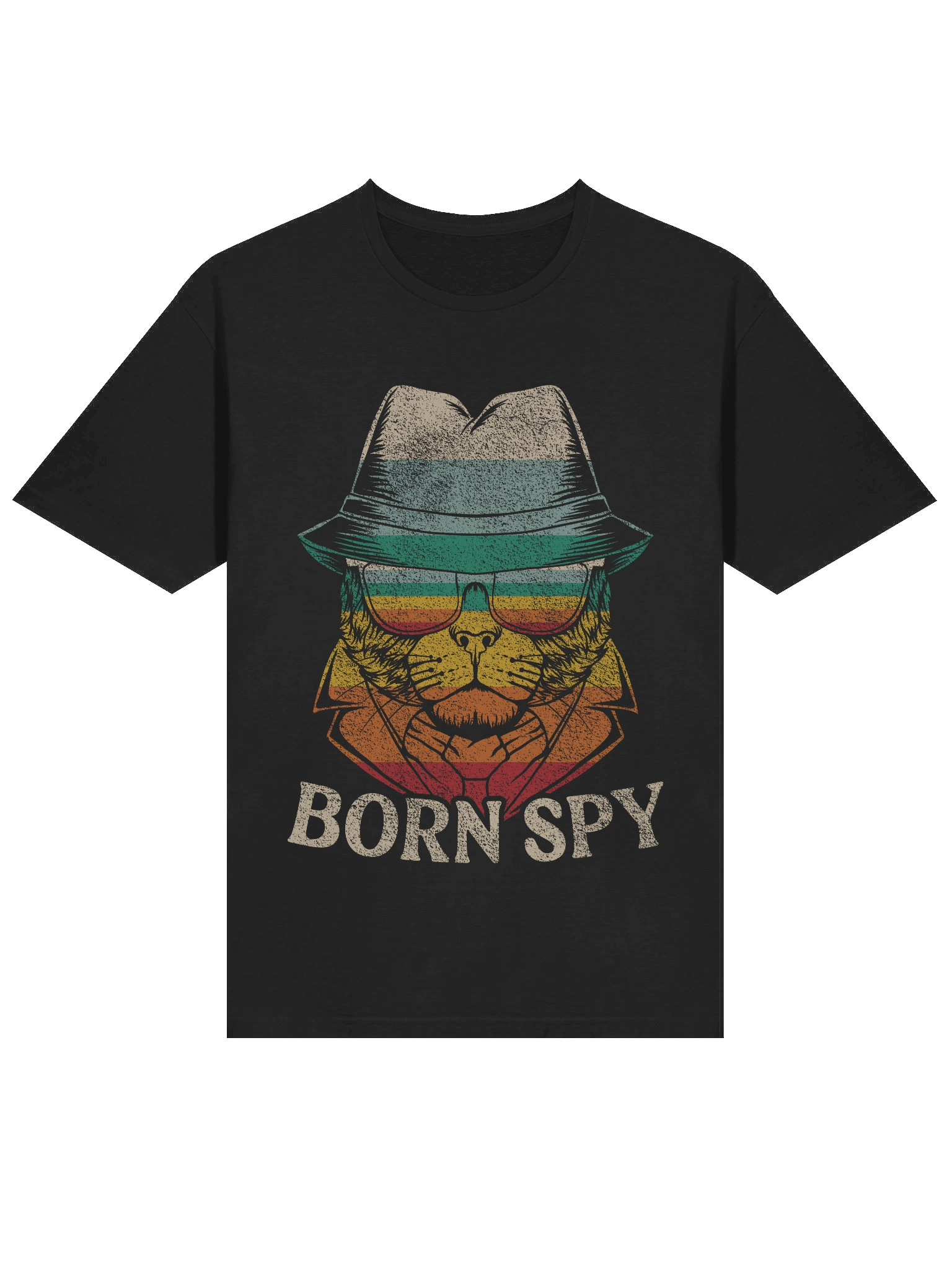 Born Spy Retro Cat T-Shirt product image (18)