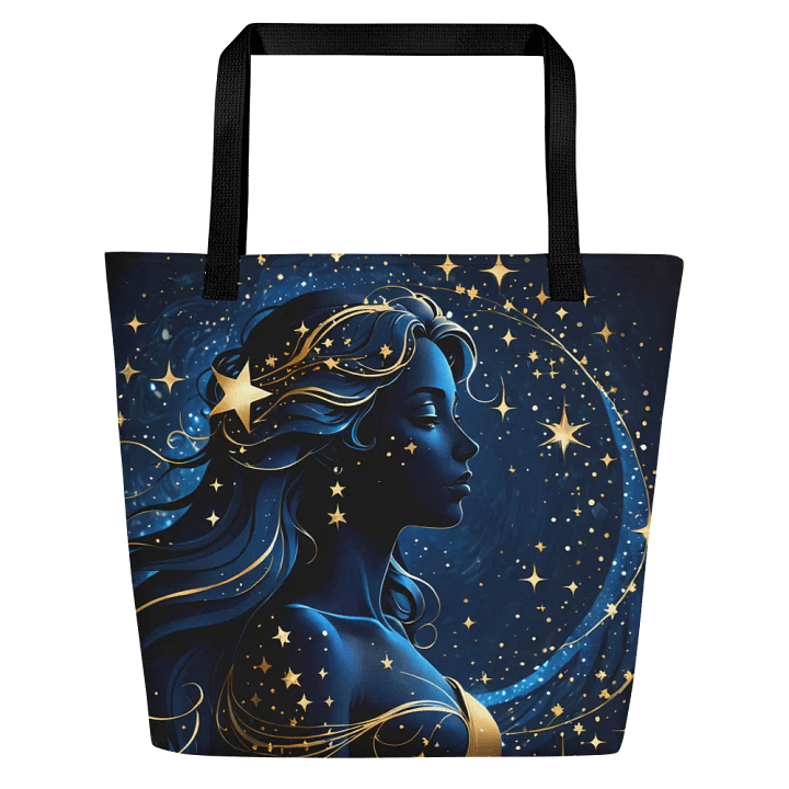 Starry Night Goddess Large Tote Bag product image (1)