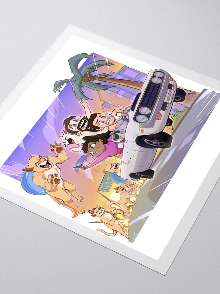 Cat-astrophic Fur-ocius Purrsuit Sticker product image (3)