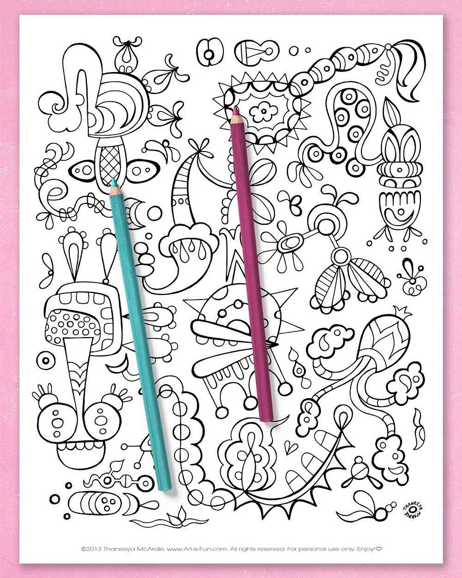 Abstract Coloring Pages product image (5)